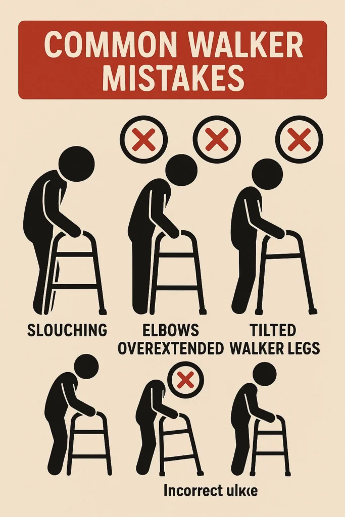 Common walker height mistakes